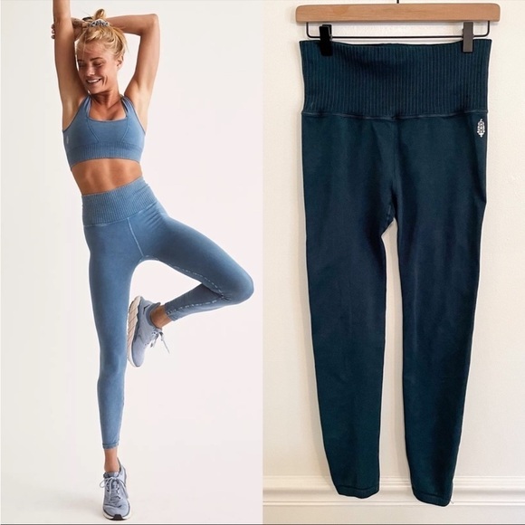 Free People Movement Good Karma High-Rise 7/8 Length Leggings M/L - Picture 1 of 6